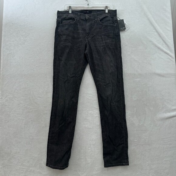 Joes Jeans Mens 32x33 Black Slim Fit Straight Leg Stretch Whisker
